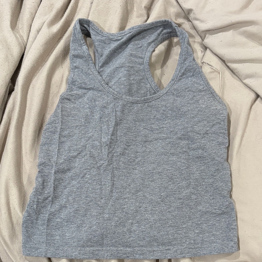 Gray Sleeveless Women's Top